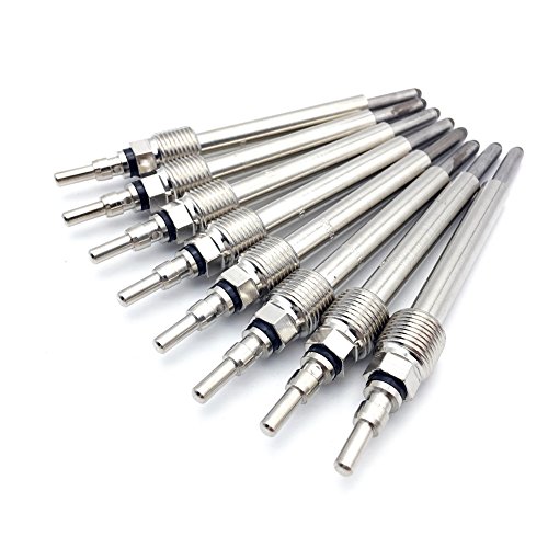 Ensun 4C3Z-12A342-AA 8 Pcs Diesel Glow Plugs - Dual Coils Fast Start - Replacement for - 2004-2010 E350 E450 F250 F350 F450 F550 Super Duty Excursion Truck 6.0L Powerstroke # ZD-13