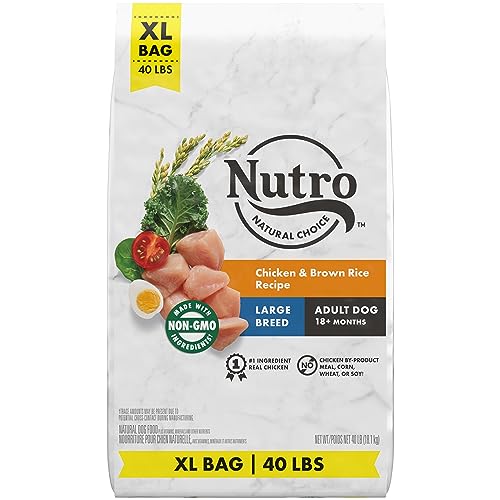 NUTRO NATURAL CHOICE Large Breed Adult Dry Dog Food, Chicken & Brown Rice Recipe, 40 lb. Bag (Pack of 1)