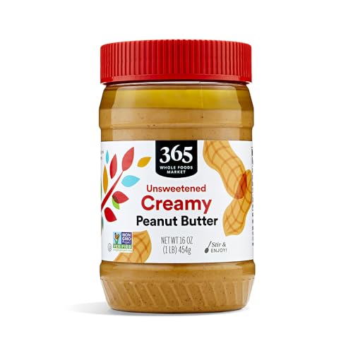 365 by Whole Foods Market, Creamy Peanut Butter With Salt, 16 Ounce