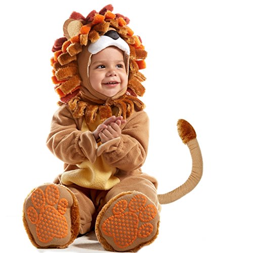 Spooktacular Creations Deluxe Baby Realistic Lion Costume Set with Toy Zebra for Infants,Kids, Toddler Halloween Dress Up, Animal Themed Party (18-24 months)