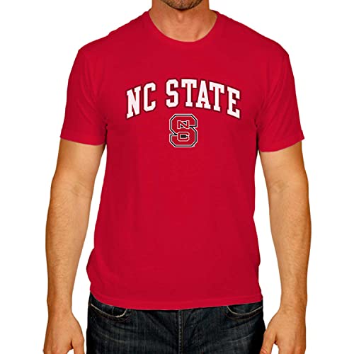 Campus Colors NCAA Adult Gameday Cotton T-Shirt - Premium Quality - Semi-fitted Style - Officially Licensed Product (NC State Wolfpack - Red, X-Large)