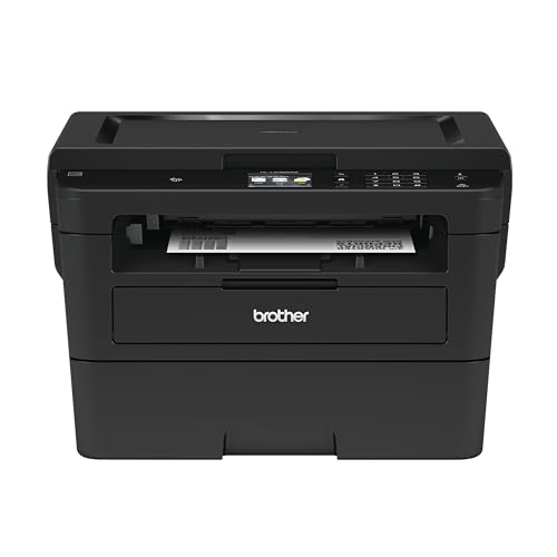 Brother Compact Monochrome Laser Printer, HLL2395DW, Flatbed Copy & Scan, Wireless Printing, NFC with Refresh Subscription Free Trial and Amazon Dash Replenishment Ready