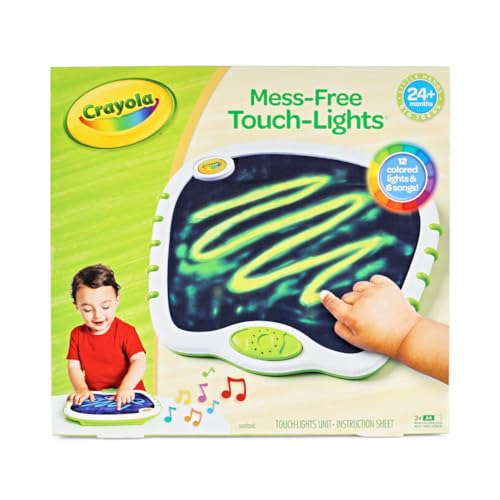 Crayola Toddler Touch Lights, Musical Doodle Board, Sensory Toys for Toddlers, Mess Free Coloring, Toddler Easter Gift, Toys, 2+