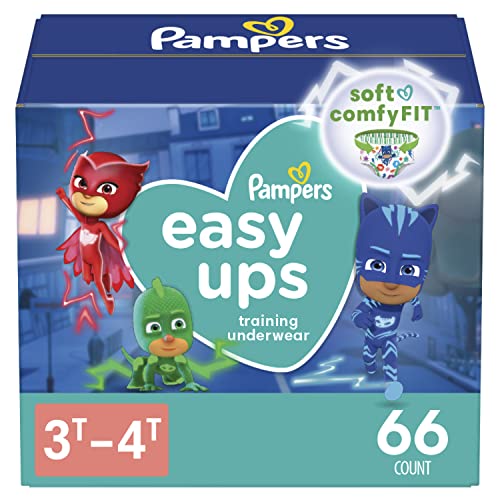 Pampers Easy Ups Boys & Girls Bluey Potty Training Pants - Size 3T-4T, 66 Count, Training Underwear (Packaging May Vary)