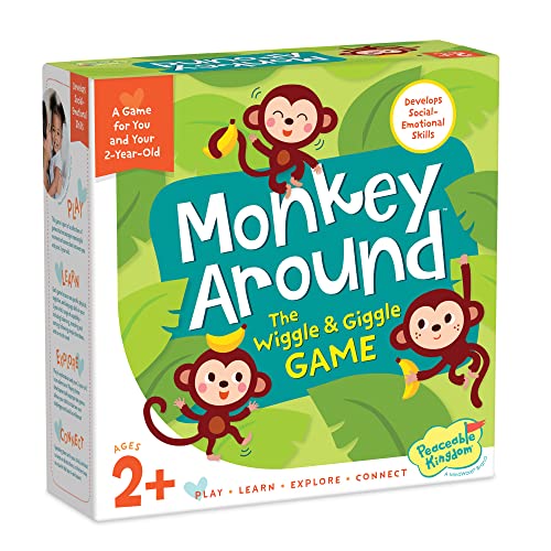 Peaceable Kingdom Monkey Around First Game for Toddlers Interactive play with Parent Ages 2+