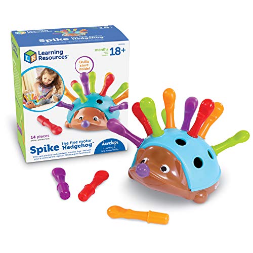 Learning Resources Spike The Fine Motor Hedgehog - Toddler Learning Toys, Fine Motor and Sensory Toys for Kids Ages 18+ Months, Montessori Toys,Educational Toys for Toddlers