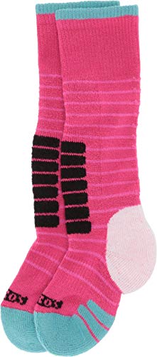 Eurosock Unisex Child Little Kids Supreme Ski Socks, Pink_Jade, X-Small