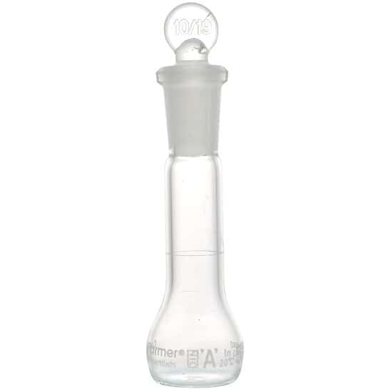 Cole-Parmer Essentials Class A Volumetric Flask with Glass Stopper, 5 mL; 10_PK