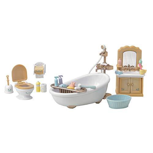 Calico Critters Country Bathroom Set - Toy Dollhouse Furniture and Accessories Set for Ages 3+