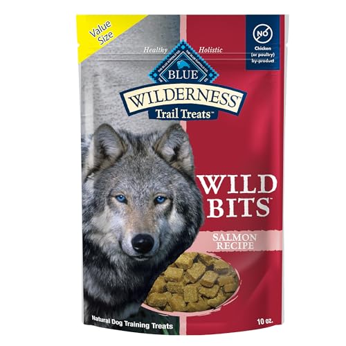 Blue Buffalo Wilderness Trail Treats Wild Bits Training Treats for Dogs, Grain-free Dog Treats, Salmon Recipe, 10-oz. Bag