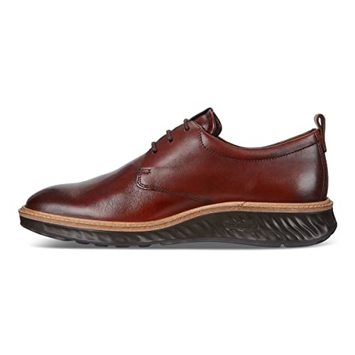 ECCO mens St.1 Hybrid Plain Toe Oxford, Cognac, 10-10.5 US