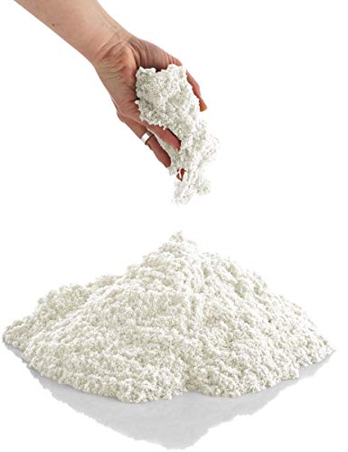 CoolSand Off-White 5 Pound Refill Pack - Including: 5 Pounds Moldable Indoor Play Sand, Storage Bucket and Inflatable Sandbox