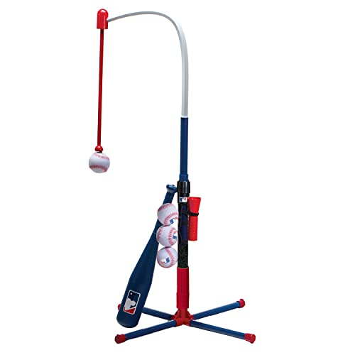 Franklin Sports Kids Batting Tee - MLB 2-in-1 Grow-with-Me - Adjustable Youth Hitting Tee - Perfect for Teeball and Baseball, Multi