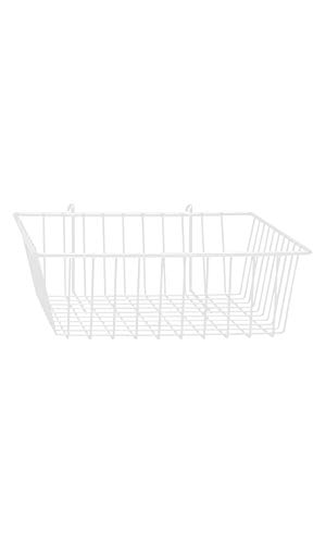 SSWBasics Mini Wire Grid Basket for Wire Grid (White - 12