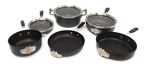 Calphalon Select 9pc Space Saving Hard-Anodized Nonstick Cookware Set