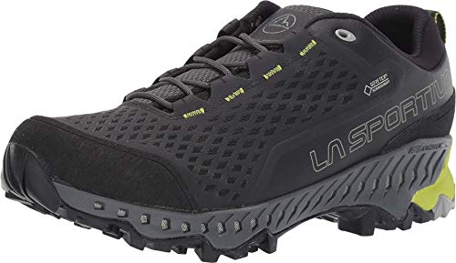 La Sportiva Mens Spire GTX Hiking Shoes, Carbon_Apple Green, 10.5