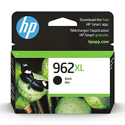 HP 962XL Black High-yield Ink Cartridge | Works with OfficeJet 9010 Series, OfficeJet Pro 9010, 9020 Series | Eligible for Instant Ink | 3JA03AN