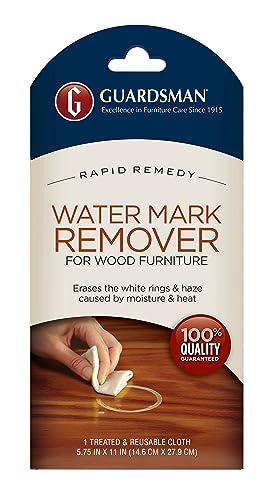 Guardsman Water Mark Remover Cloth - Erase White Rings & Haze Caused by Moisture and Heat - Reusable - 405200-2-Pack