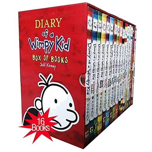 Diary of a Wimpy Kid 1-16 Books Complete Collection Set Box of 16 Books Edition-Paperback