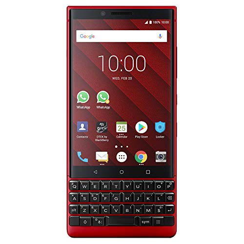 BlackBerry KEY2 Red Unlocked Android Smartphone (AT&T_T-Mobile) 4G LTE, 128GB