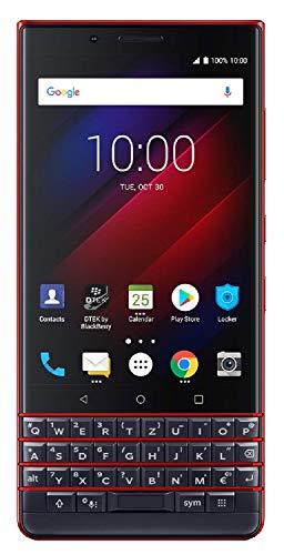 BlackBerry KEY2 LE (Lite) Dual-SIM (64GB, BBE100-4, QWERTZ Keypad, GSM Only, No CDMA) Factory Unlocked 4G Smartphone (Atomic Red) - International Version