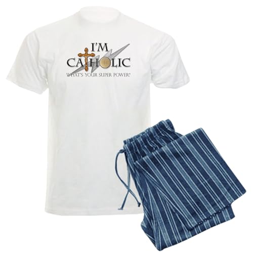 CafePress Catholic Pajamas Men