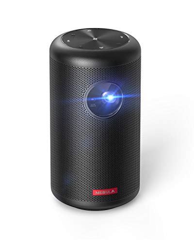 NEBULA by Anker Capsule II Mini Projector, Wi-Fi & Bluetooth, 200 ANSI Lumen 720p, Android TV 9.0, Powerful 8W Speaker, 100