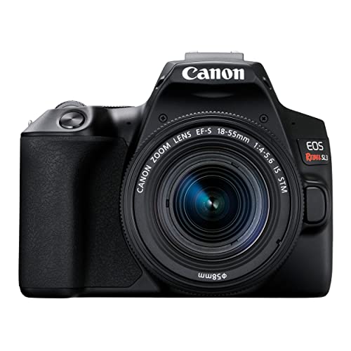 Canon EOS Rebel SL3 Digital SLR Camera with EF-S 18-55mm Lens kit, Built-in Wi-Fi, Dual Pixel CMOS AF and 3.0 Inch Vari-Angle Touch Screen, Black