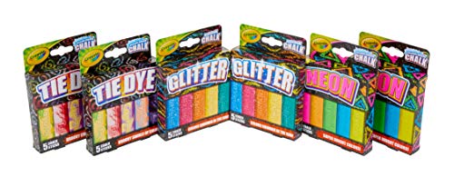 Crayola Chalk Special Effects Set (30 Count), Sidewalk Chalk for Kids, Outdoor Chalk, Outdoor Toys for Kids, Ages 4 + [Amazon Exclusive]