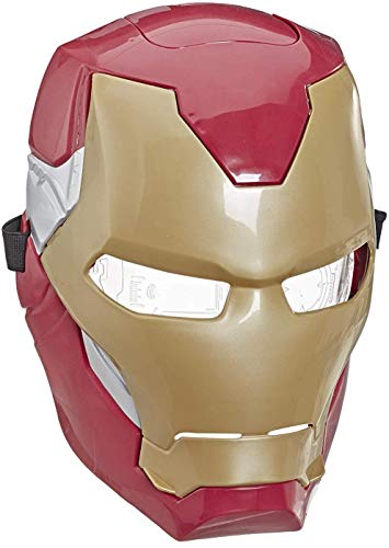 Avengers Marvel Iron Man Flip FX Mask with Flip-Activated Light Effects for Costume and Role-Play Dress Up Brown_a