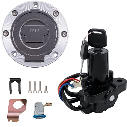 JOYON Ignition Switch Fuel Gas Cap Cover Seat Lock Key Set Yamaha FJR1300 2001-2005 YZF R1 2007-2011 R6 2004 2006-2011 R6S 2004 2006-2009 FZ6 2004-2010