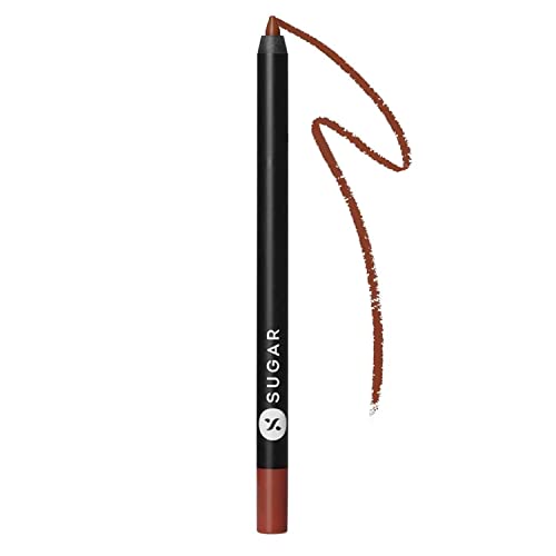 SUGAR Cosmetics Lipping On The Edge Lip Liner - 01 Taffeta Terracotta with Sharpener Water-Resistant, 10 Hours With Zero Feathering Or Fading.