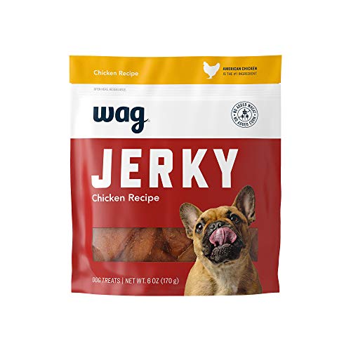 Amazon Brand - Wag Soft & Tender American Jerky Dog Treats – Chicken Recipe (6 oz)