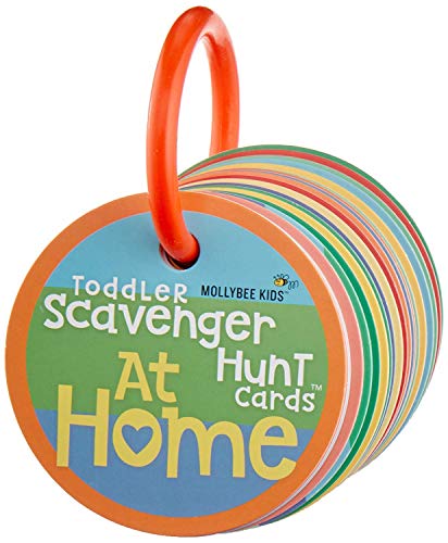 MOLLYBEE Kids Toddler Scavenger Hunt Cards at Home, Toddler Games, Gifts for Ages 2, 3 (Toddler Scavenger Hunt Cards at Home)