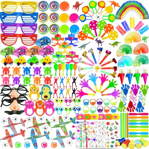 Hhobby Stars 210 PCS Party Favors Toy Assortment for Kids,School Classroom Rewards and Carnival Prizes, Pinata Filler Toys Kids Birthday Party, Bulk Treasure Box Boys Girls