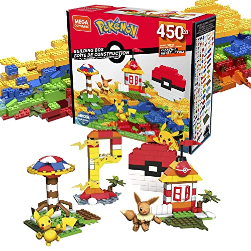 Mega Pokémon Building Box Building Set with 450 Compatible Bricks and Pieces