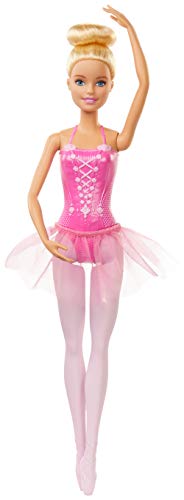 Barbie Ballerina Doll with Ballerina Outfit, Tutu, Sculpted Toe Shoes and Ballet-Posed Arms for Ages 3 and Up