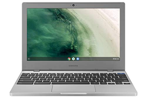 SAMSUNG Galaxy Chromebook 4 11.6” 64GB Laptop Computer w_ 4GB RAM, Gigabit WiFi, HD Intel Celeron Processor, Compact Design, Military Grade Durability, US Version, Silver