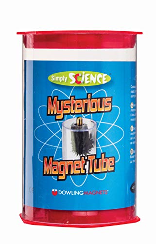 Dowling Magnets Mysterious Magnet Tube with Steel Filings - 3D Magnetic Field Viewer - Magnet Science Kit - Iron Filings and Magnet for Science Experiments - Makes Learning Magnetism Fun! Item SS31