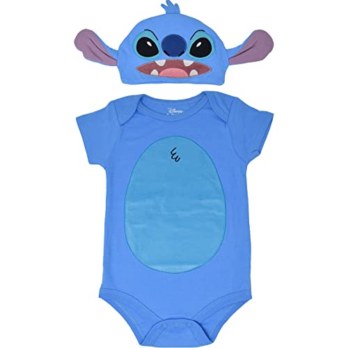 Disney Lilo & Stitch Newborn Baby Boys Bodysuit and Hat Set 3-6 Months