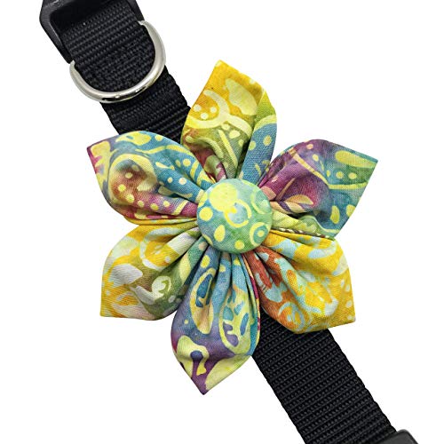 Handmade Dog Collar Flower Slide Bow - many colors