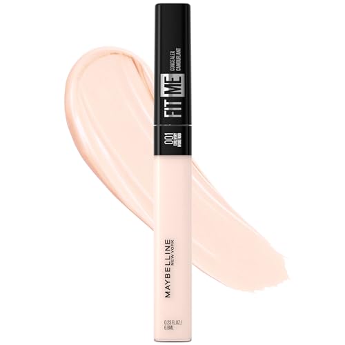 Maybelline Fit Me Liquid Concealer Makeup, Natural Coverage, Lightweight, Conceals, Covers Oil-Free, Cool Ivory (Packaging May Vary)