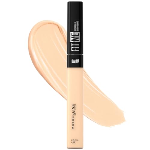 Maybelline Fit Me Liquid Concealer Makeup, Natural Coverage, Lightweight, Conceals, Covers Oil-Free, Vanilla (Packaging May Vary)