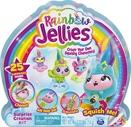 Rainbow Jellies, Creation Kit with 25 Surprises to Make Your Own Squishy Characters, for Kids Aged 6 and up