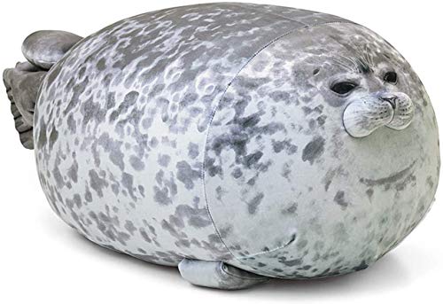 MerryXD Chubby Blob Seal Pillow,Stuffed Cotton Plush Animal Toy Cute Ocean Medium(17.6 in)