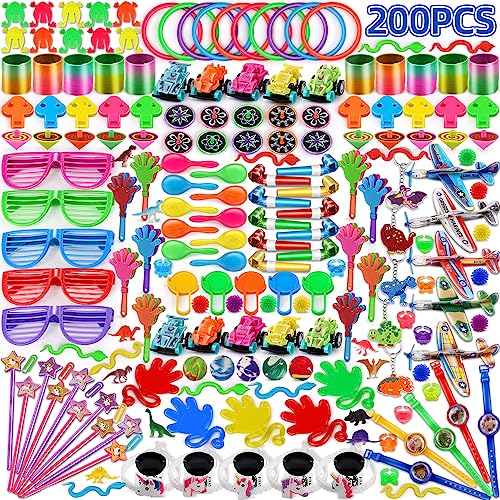 nicknack 200pcs Classroom Prizes for Kids Birthday Party Favors Pinata Filler Toy Assortment Prizes for Goodie Bag Fillers