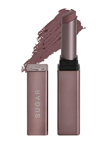 SUGAR Cosmetics Mettle Satin Lipstick07 Gabriella (Soft Dusty Nude_Nude Pink) Super Hydrating, Smoothens Fine Lines