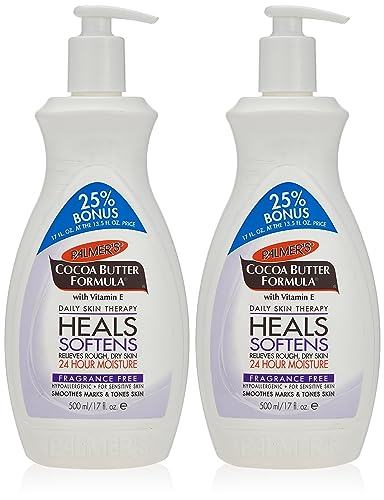 Palmers Cocoa Butter Lotion With Vitamin-E 17 Ounce Bonus (500ml) (Pack of 2)