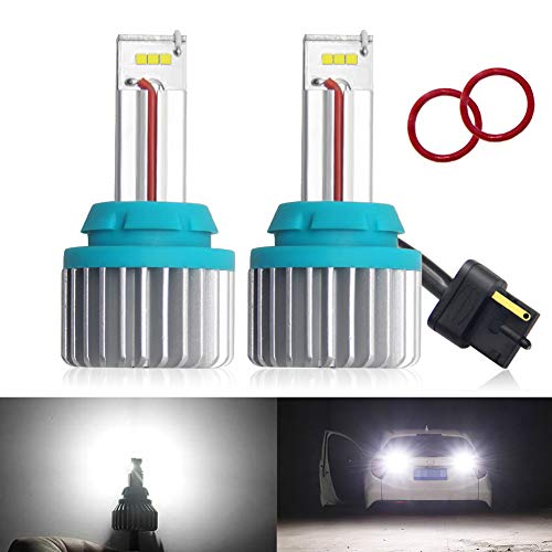 OPL5 7440 Error Free Led Bulbs 7441 7440A W21W T20 Led Bulbs 2400 Lumens Bright for Backup Reverse Lights, 6500K White Extremely Bright (T20_7440)