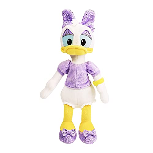 Disney Junior Mickey Mouse Small Plushie Stuffed Animal Daisy Duck, Officially Licensed Kids Toys for Ages 2 Up by Just Play